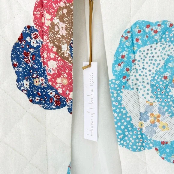 NWT! Chic Lightweight Cropped Quilted Linen Blended Jacket - Picture 4 of 11